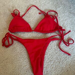 SHEIN Red Bikini Set